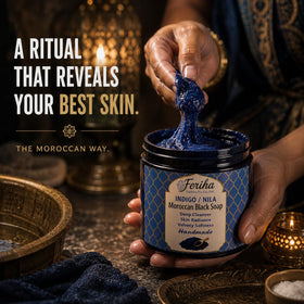 FERIHA indigo powder ingredient image showing nila for traditional clarifying benefit