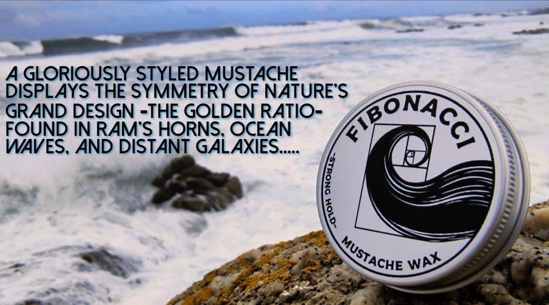 Hand pouring Fibonacci Mustache Wax batch highlighting small-batch handcrafted quality