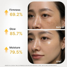 FICECO applying ampoule to cheek showing even absorption benefit