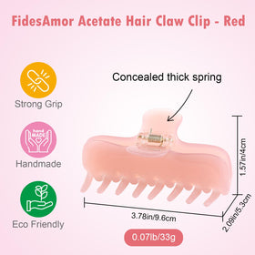 FidesAmor acetate texture close-up highlighting smooth, hair-friendly surface