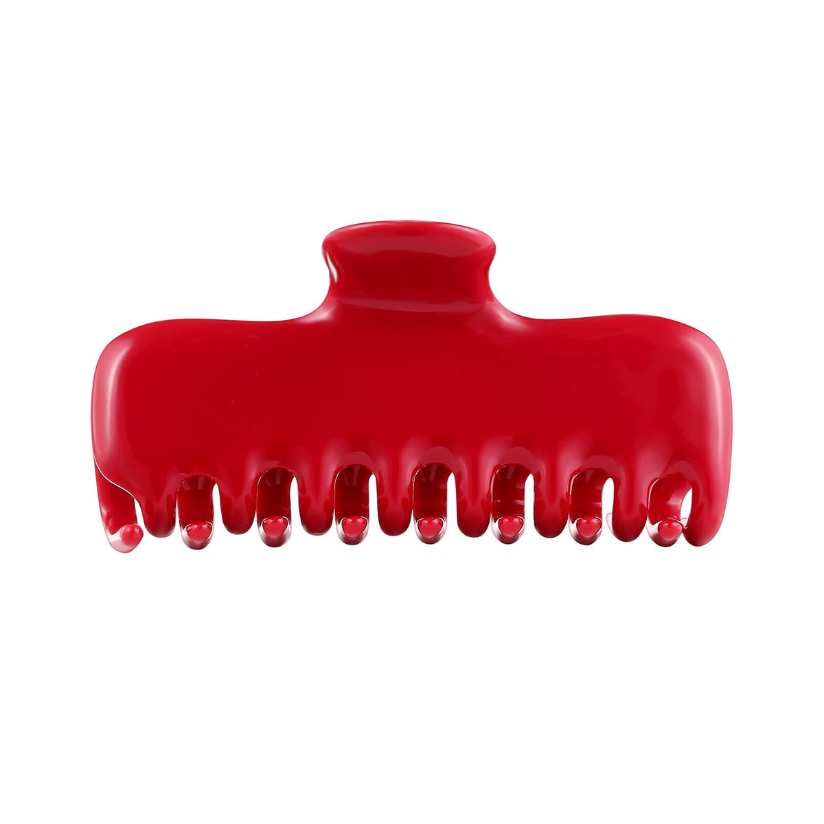 FidesAmor red clip front view showing elegant finish and secure grip