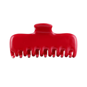 FidesAmor red clip front view showing elegant finish and secure grip
