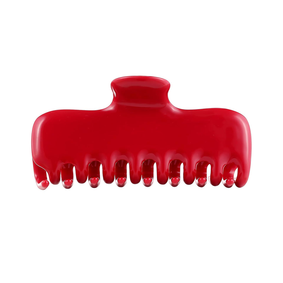 FidesAmor red clip front view showing elegant finish and secure grip