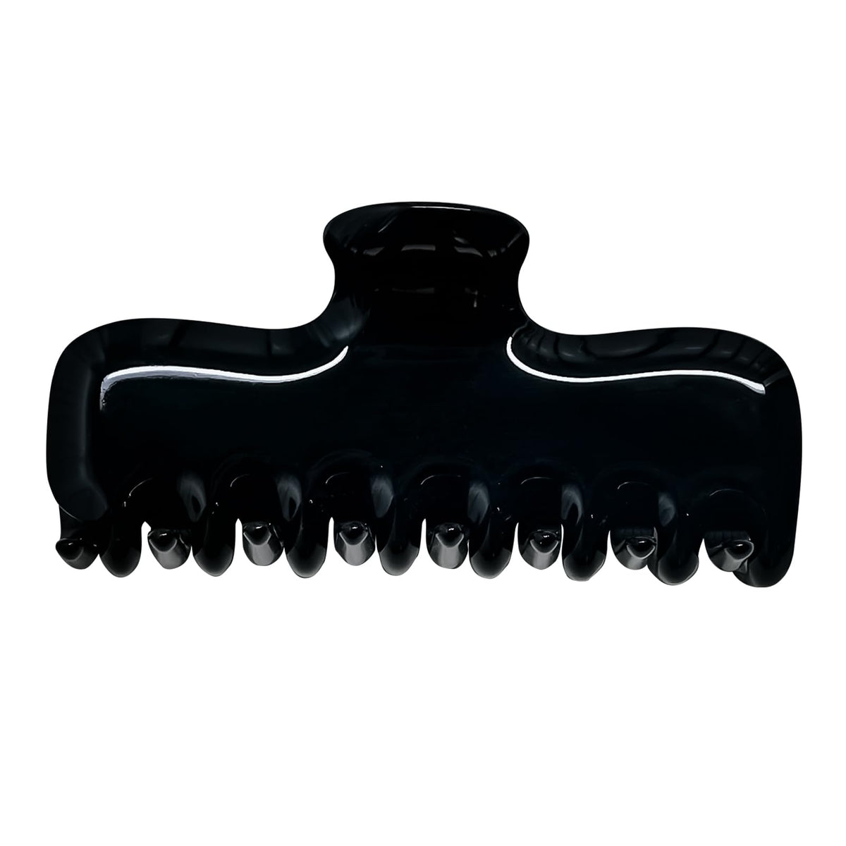 FidesAmor front view black rectangle clip showing secure grip and sleek finish