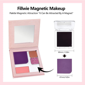 Fillwie powder picked up on brush illustrating long-wearing mattifying benefit