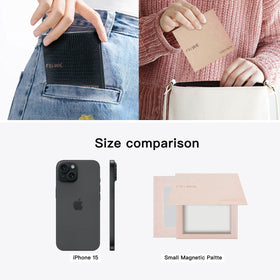 Fillwie open palette with mirror attached demonstrating hands-free application