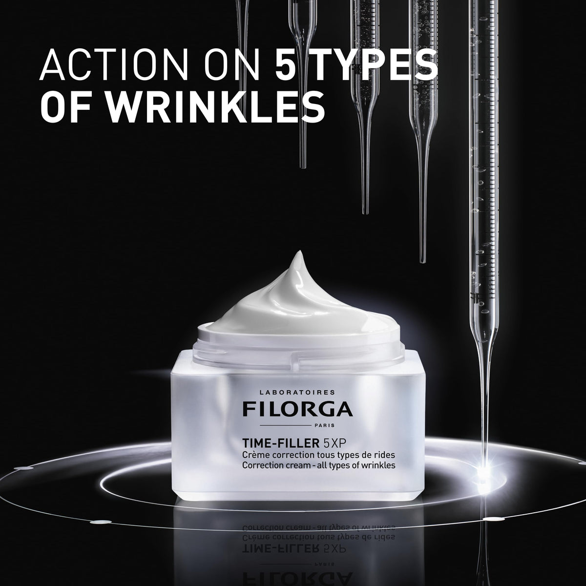 Filorga Time-Filler 5-XP applying to neck to reduce neck wrinkle appearance