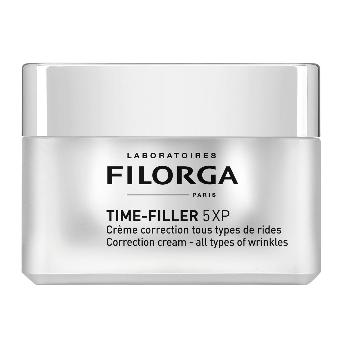 Filorga Time-Filler 5-XP front packaging showing product and volume benefits