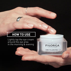 Filorga jar on bathroom counter in lifestyle setting suggesting daily routine use