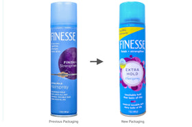 Finesse hairspray in salon setting demonstrating professional results and humidity resistance
