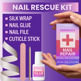 Finga-Nails before and after nail showing cosmetic improvement