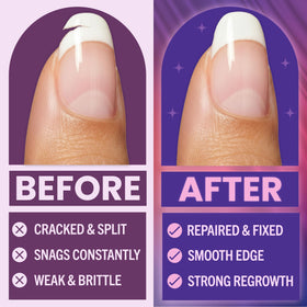 Finga-Nails adhesive bottle with cap for secure nail bonding