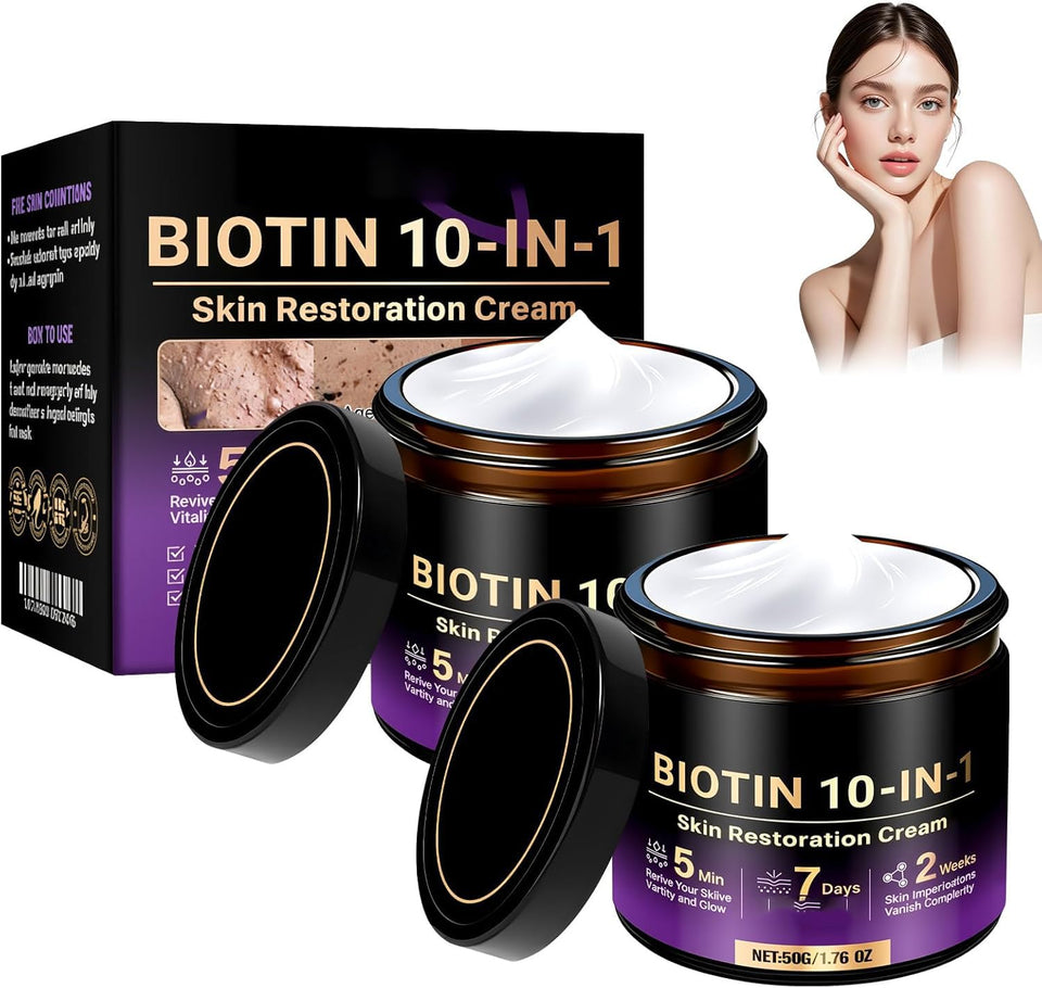 Finturo front packaging showing biotin cream and benefits