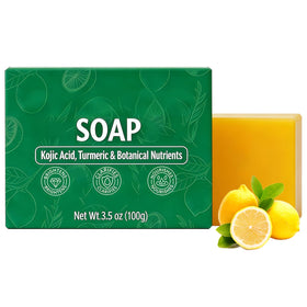 Finturo front packaging showing turmeric lemon soap and benefits