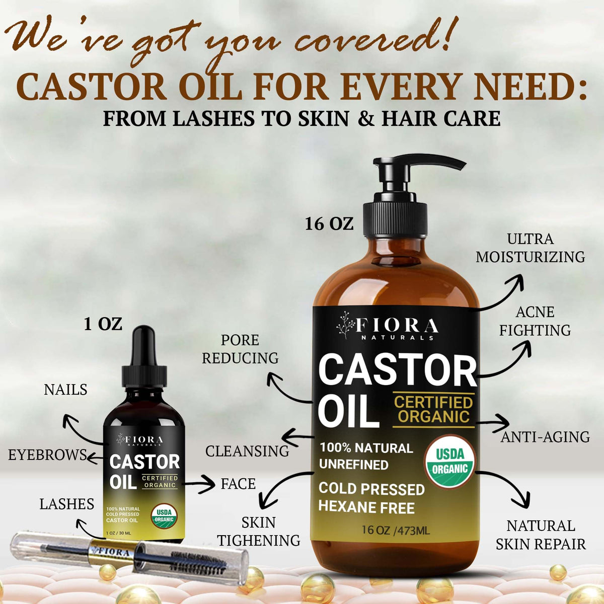 Fiora Naturals cuticle and nail care massage to strengthen and hydrate nails