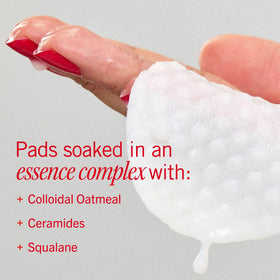First Aid Beauty ingredient label closeup showcasing colloidal oatmeal and ceramides benefits