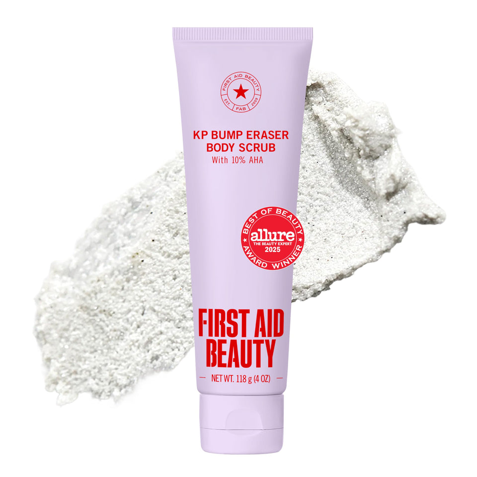 First Aid Beauty jar front view showing product and label for easy identification