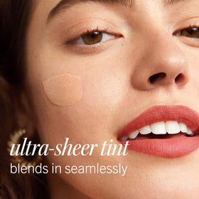 First Aid Beauty label and ingredient list highlighting zinc oxide active and clean certifications