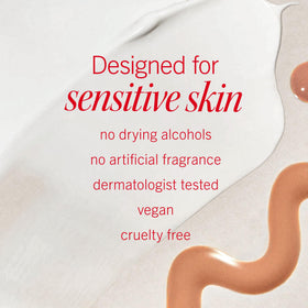 First Aid Beauty skin close-up showing matte-to-satin finish and reduced surface shine