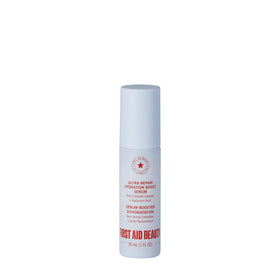 First Aid Beauty front packaging showing lightweight serum and benefits