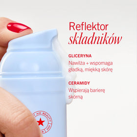 First Aid Beauty 1.7 oz size in hand for travel-friendly scale