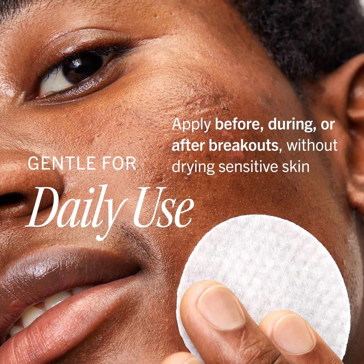 First Aid Beauty pads next to ruler showing compact, travel-friendly size