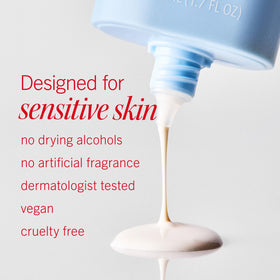 First Aid Beauty back packaging with seals displaying clean formula benefits
