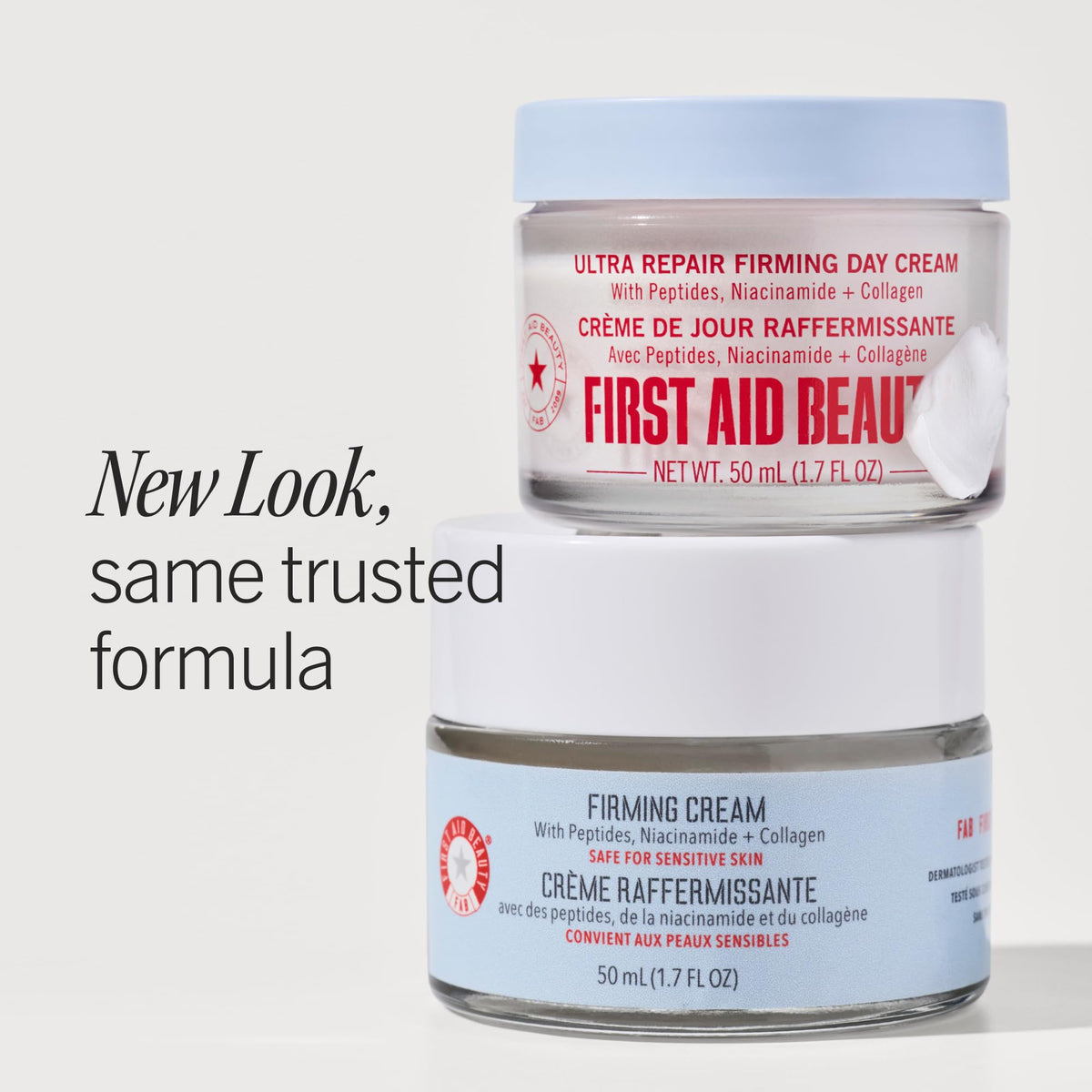 First Aid Beauty cream texture close-up highlighting smooth hydration