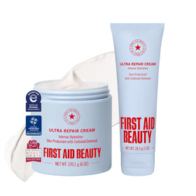 First Aid Beauty jar front view showing clean label and size benefit