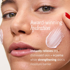 First Aid Beauty jar with cap removed highlighting convenient packaging benefit