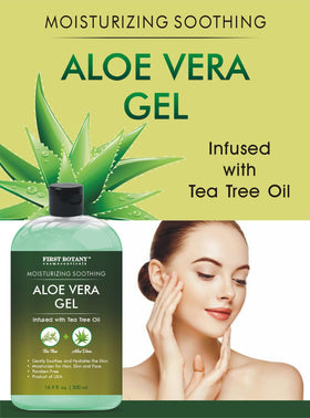 First Botany aloe gel texture close-up demonstrating light, fast-absorbing feel