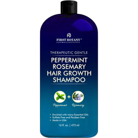 First Botany front label showing peppermint rosemary and volumizing benefits