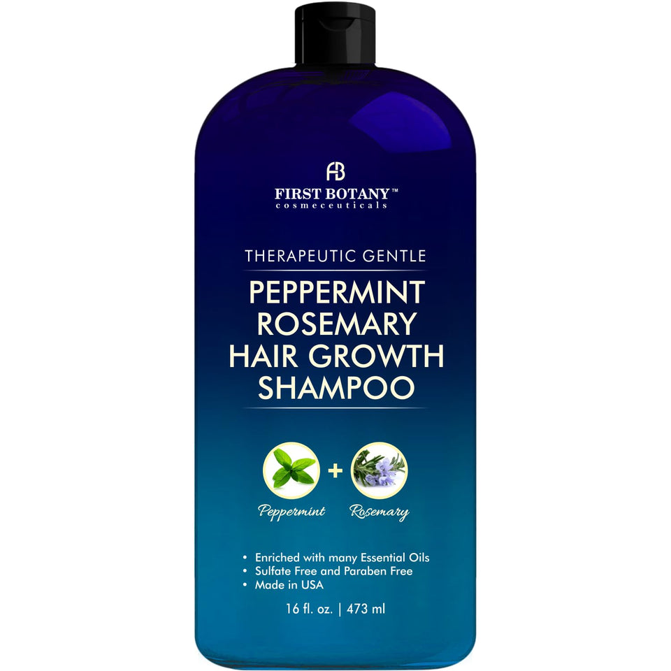 First Botany front label showing peppermint rosemary and volumizing benefits