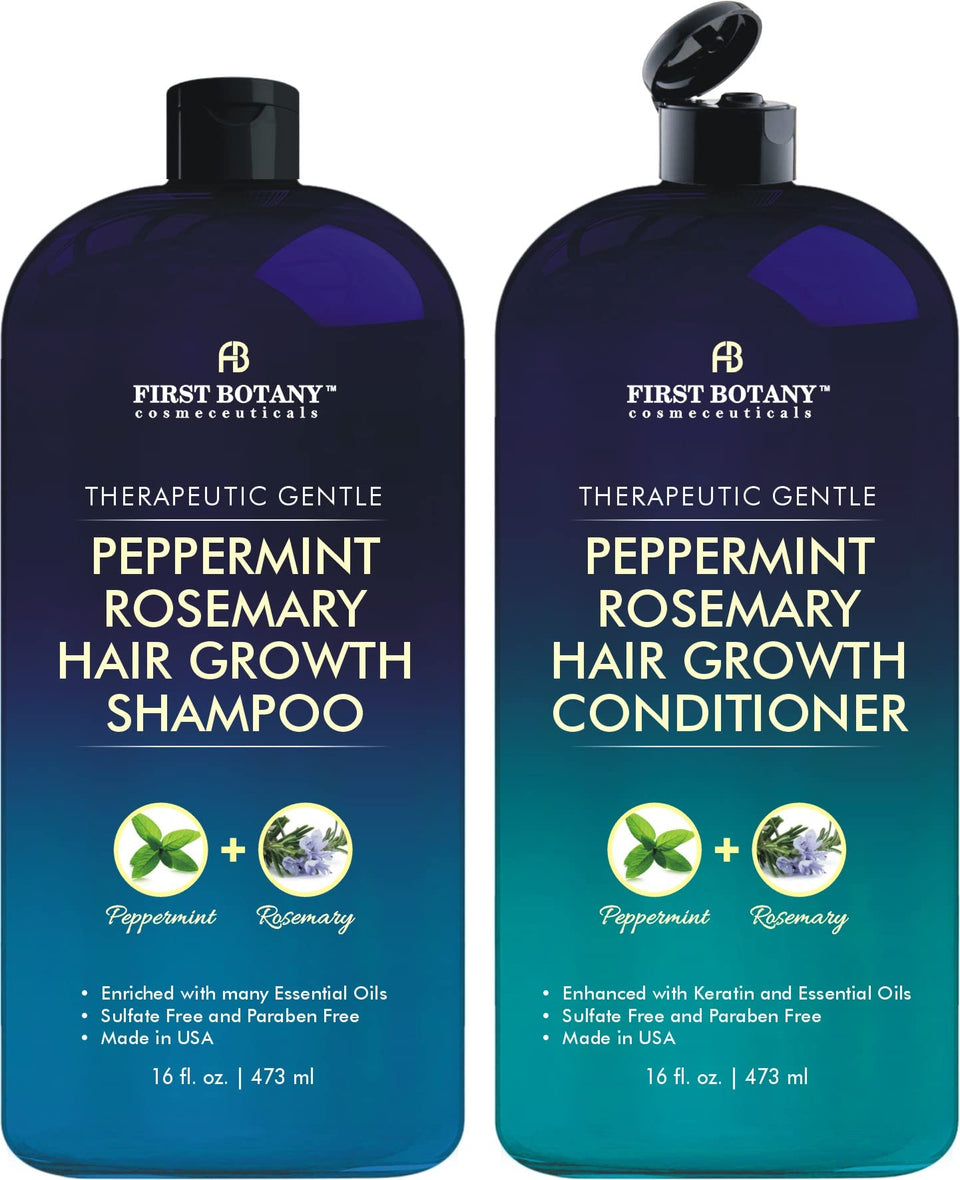 First Botany front packaging duo showing bottles and benefits