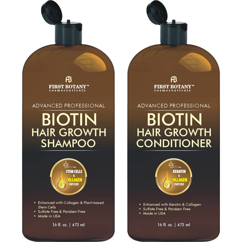 First Botany front packaging showing shampoo and conditioner boosting volume