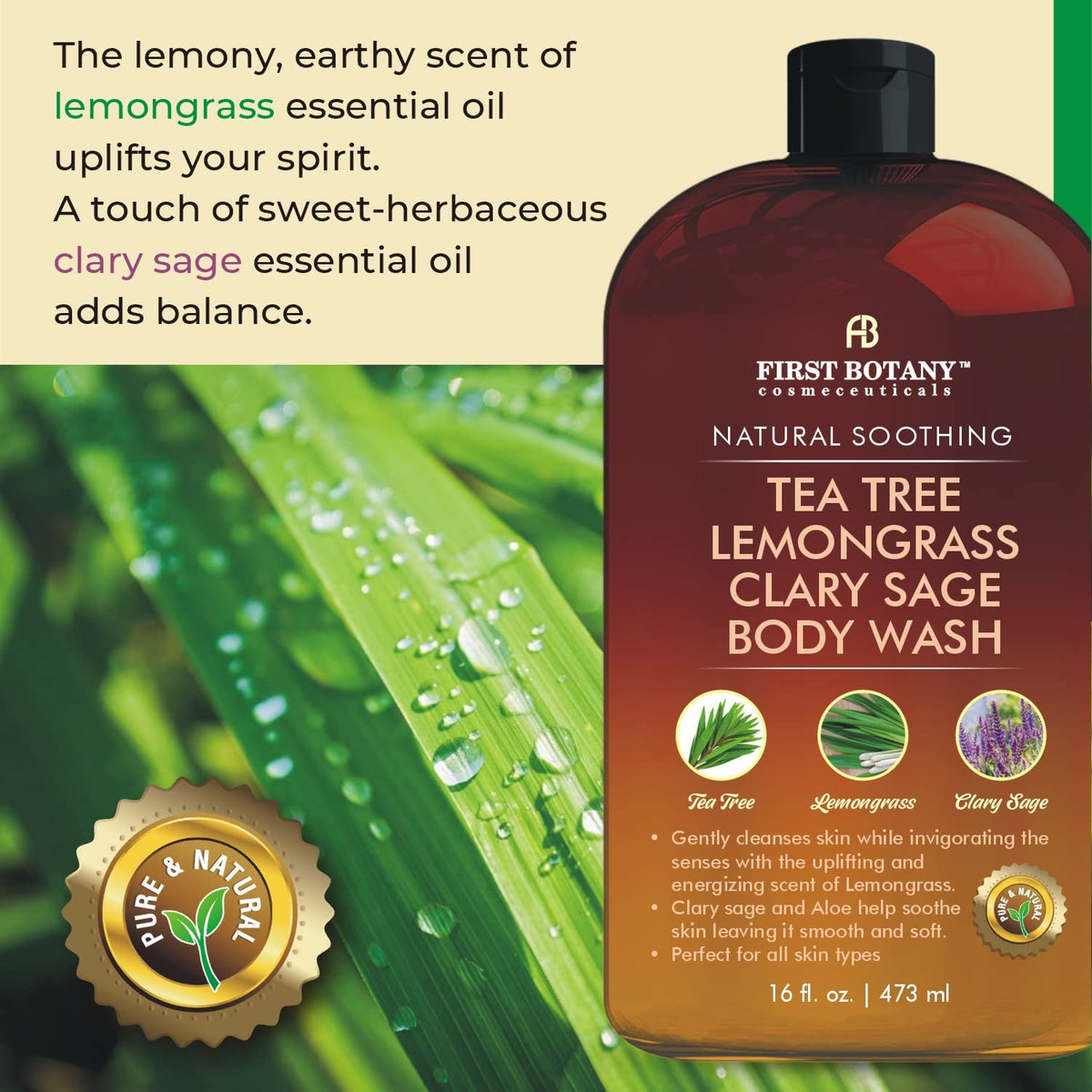 First Botany in-shower use with lather demonstrating effective cleansing after workouts