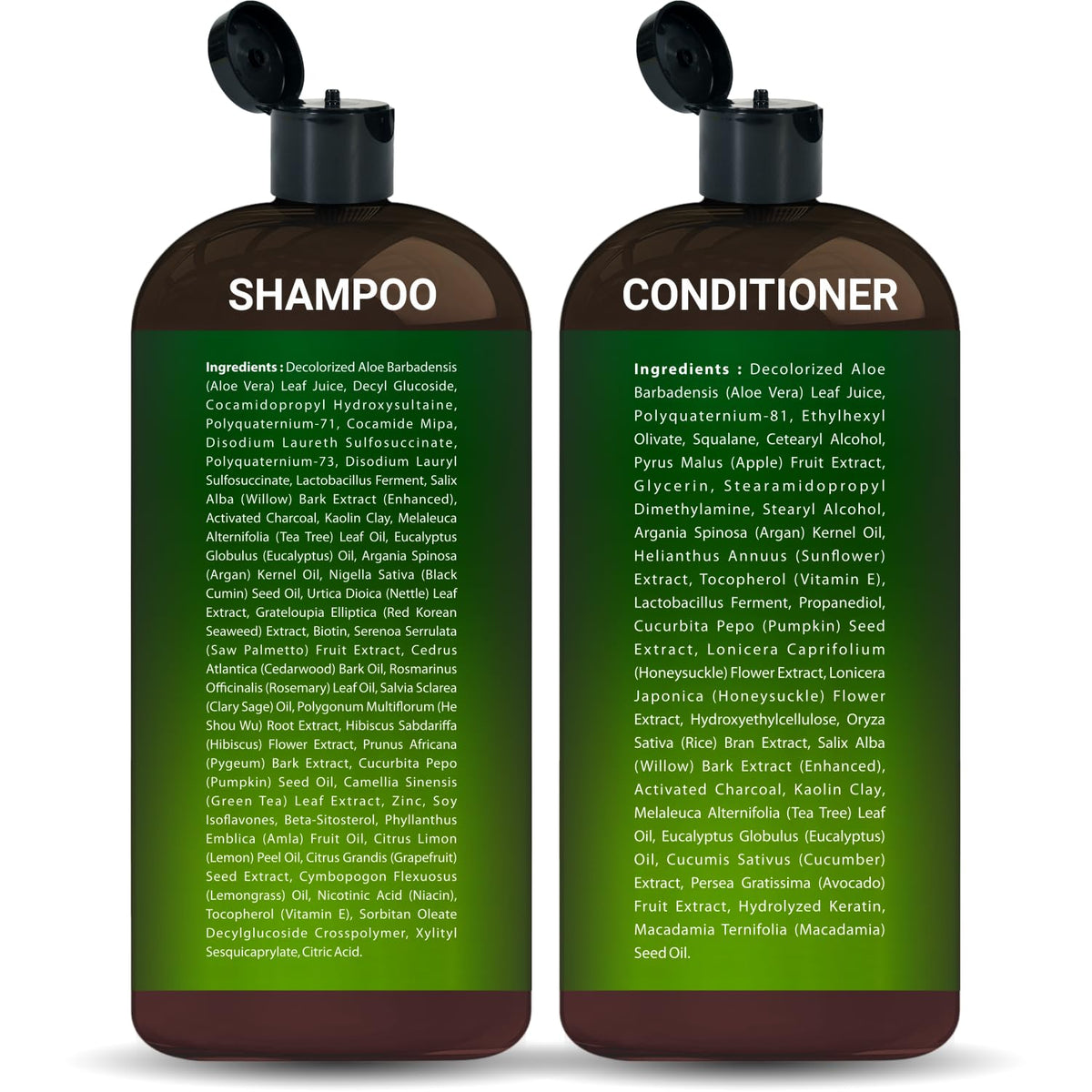 First Botany label detail capturing ingredients list and benefits for informed choice