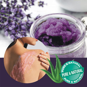 First Botany scrub being applied on skin illustrating gentle exfoliation benefit