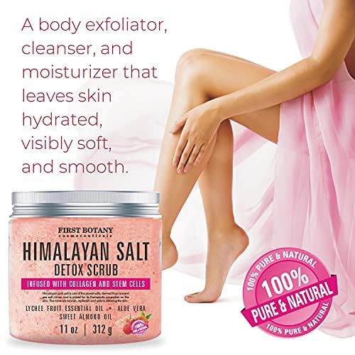 First Botany scrub being massaged on leg demonstrating smoother skin benefit