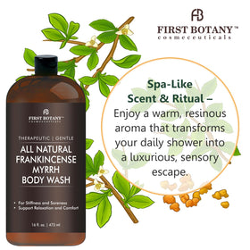 First Botany in-shower lifestyle shot demonstrating refreshing, calming cleanse