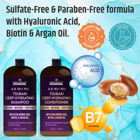 First Botany shampoo texture close-up highlighting hyaluronic hydration