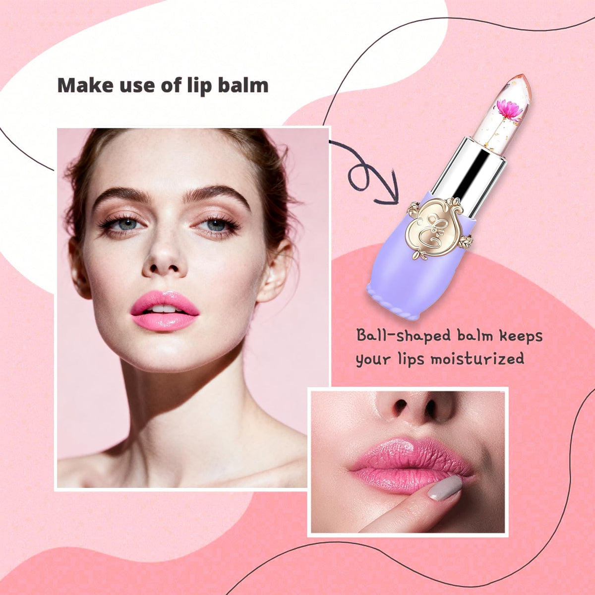 firstfly texture swipe showing glossy finish and moisturizing sheen on skin