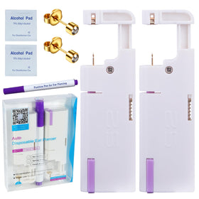 Firstomato lifestyle bathroom setup with kit ready for at-home piercing, convenient and discreet