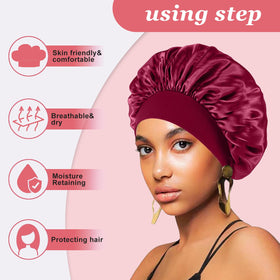 FIRSTPELLA satin texture detail highlights smooth hair-friction reduction