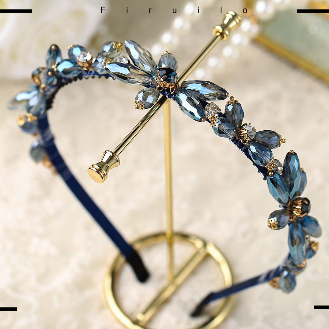 Firuilo closeup of rhinestone flower detail showing crystal facets benefit: high-shine clarity