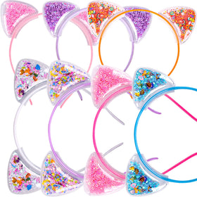 Fishdown front packaging showing seven colorful headbands and cat ears benefits visible