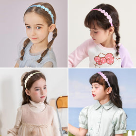 Fishdown headband worn by a preschool girl demonstrating secure non-slip hold benefit