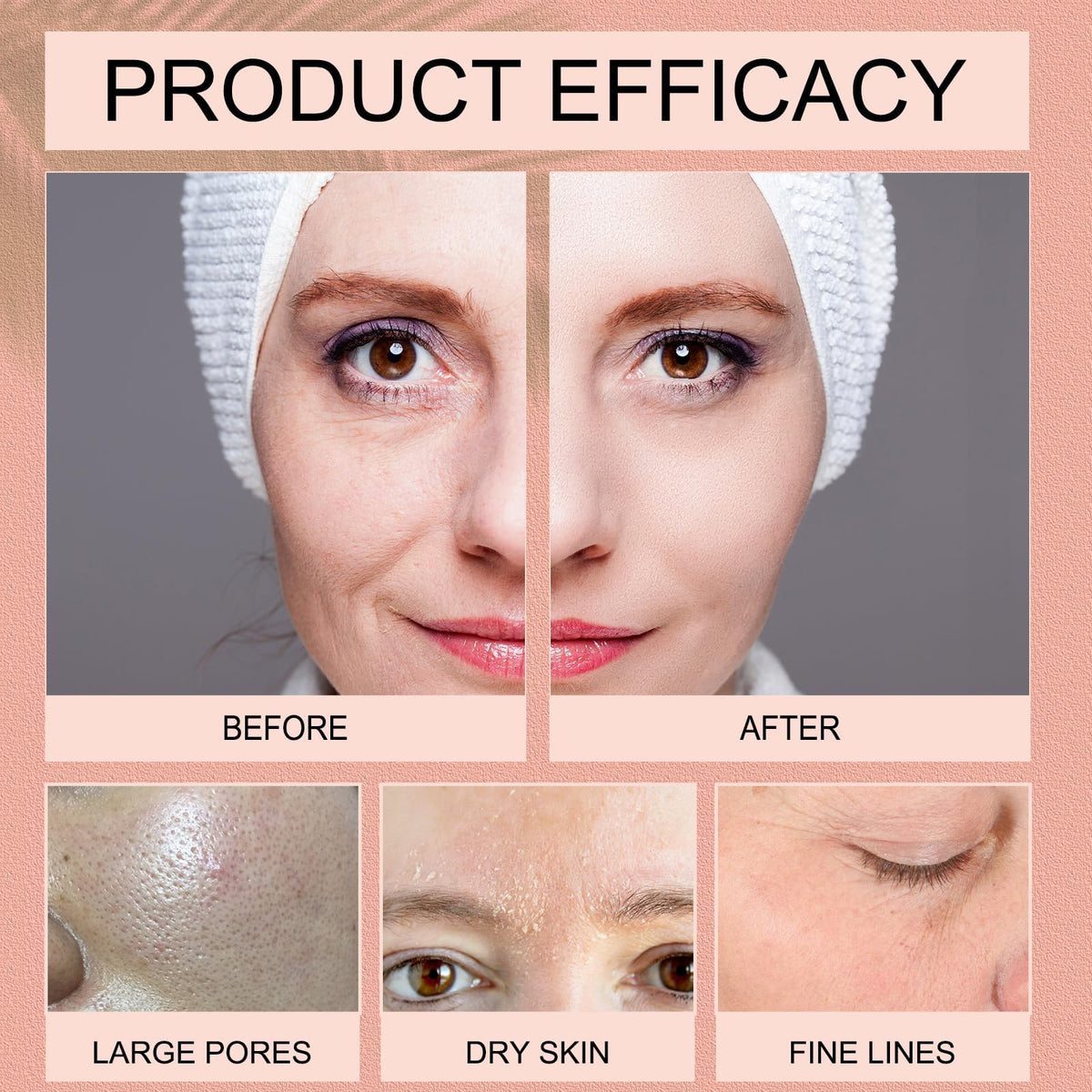 fitbuter mask applied on model, comfortable overnight wear and non-smearing