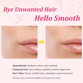 FIUMOT applying oil to upper lip area demonstrating gentle post-shave care and soothing