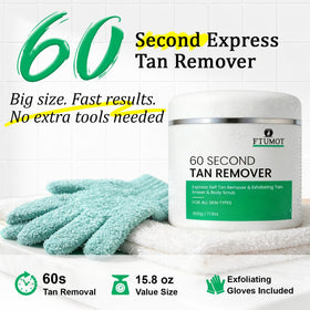 FIUMOT exfoliating gloves included with kit for improved removal